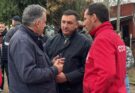 Presidente Orsi recorrió junto al intendente Albisu zonas afectadas por el temporal
