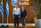 Albisu recibió a la nueva cónsul de la República Argentina en Salto